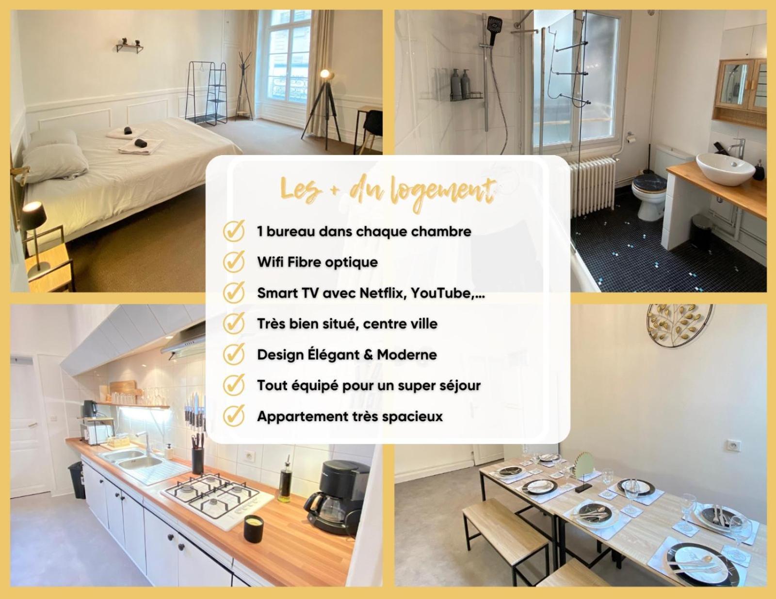 L'Appartement Privilege - 4 Chambres - Coeur D'Angers, Spacieux Et Elegant Exterior foto